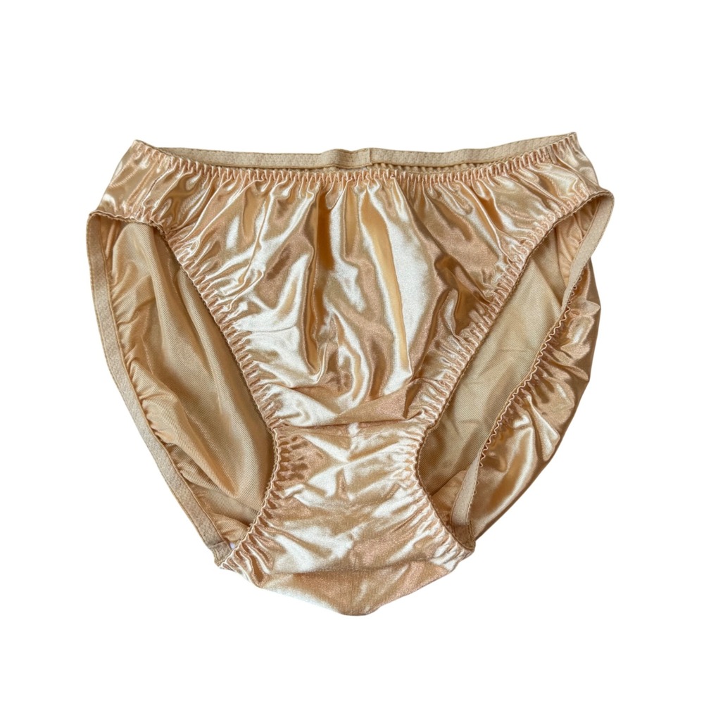 Vintage Victoria's Secret Second Skin Panties Gold Women's Size Large - Picture 2 of 9